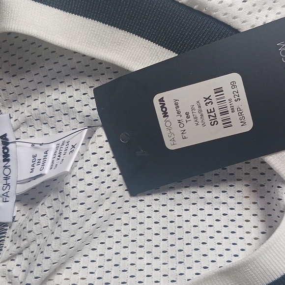 Fashion nova 3x crop jersey top - Picture 4 of 4